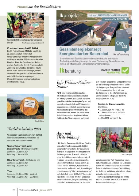 Waldverband aktuell Ausgabe 1-2024