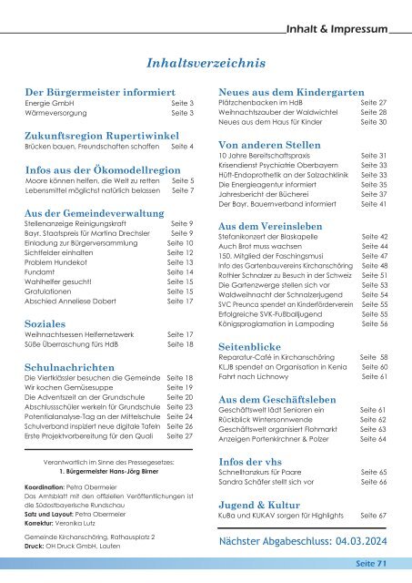 Gemeindemitteilung Kirchanschöring 2024-1