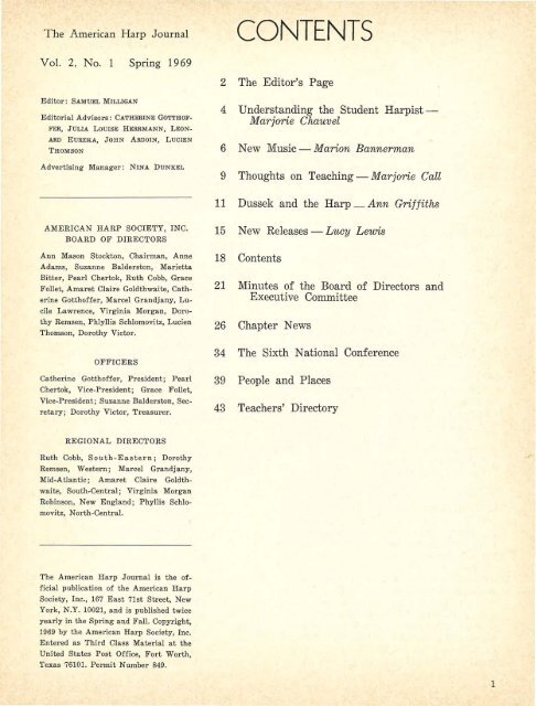 AHJ, Vol. 2 No. 1, Spring 1969