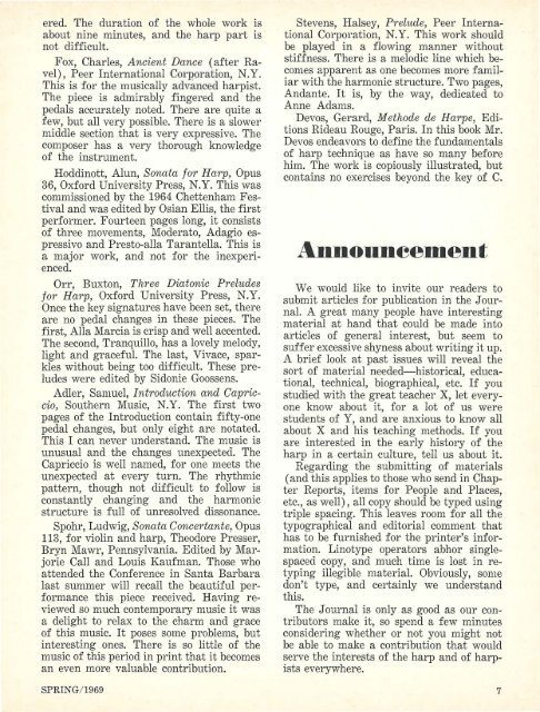 AHJ, Vol. 2 No. 1, Spring 1969