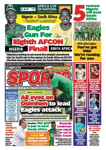 COMPLETE SPORTS - WEDNESDAY, FEB 7, 2024