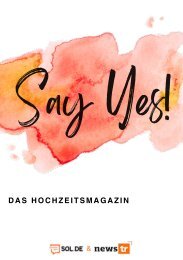 VKU - Say Yes! Das Hochzeitsmagazin 2024 - sol.de + news-tr
