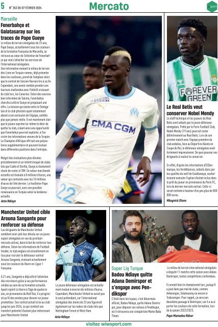 Journal wiwsport n353 - 07 février 2024