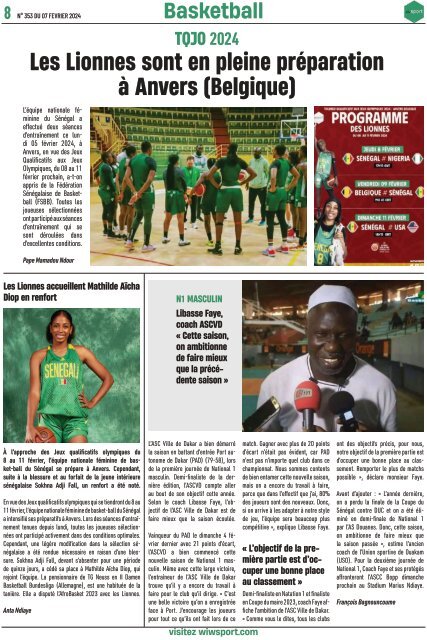 Journal wiwsport n353 - 07 février 2024