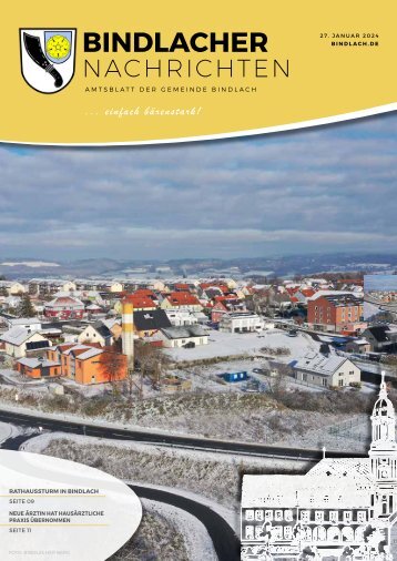 Bindlacher Nachrichten - Ausgabe 27.01.2024