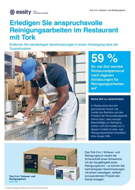 Tork 2-in-1 Scheuer- und Reinigungstuch