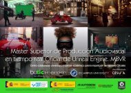 Máster Superior de Producción Audiovisual en tiempo real oficial de Unreal Engine (MBVR)