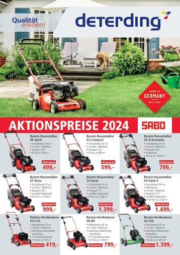 SABO Aktionspreise 2024 bei Deterding