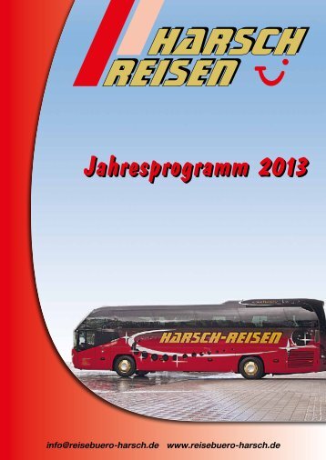 Download Jahresprogramm 2013 als pdf-Datei - Reisebüro Harsch