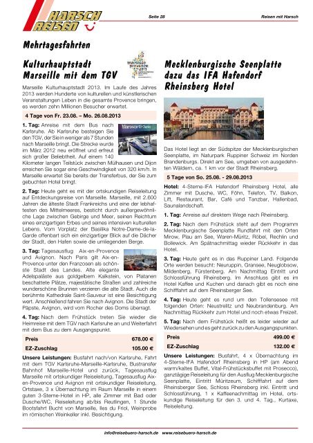 Download Jahresprogramm 2013 als pdf-Datei - Reisebüro Harsch