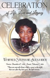 Keepsake Memories invites you to experience the Digital Memorial Program dedicated to Winifred Stephanie Alexander