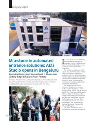 Milestone in automated entrance solutions: AL13 Studio opens in Bengaluru