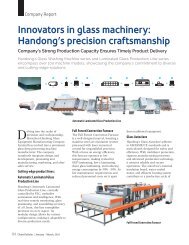 Innovators in glass machinery: Handong’s precision craftsmanship