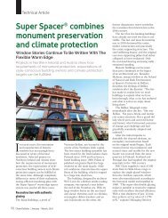 Super Spacer® combines monument preservation and climate protection
