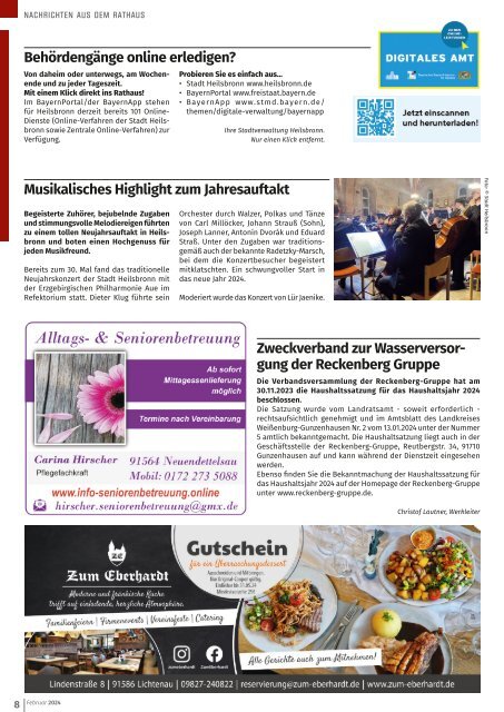 Monatsblatt Heilsbronn - Ferbuar 2024