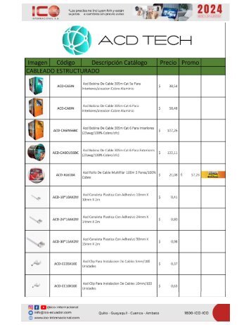 Catálogo ACD Tech