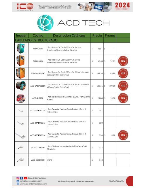 Catálogo ACD Tech