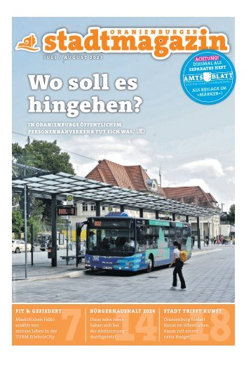 Oranienburger Stadtmagazin (Juli 2023)