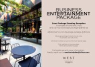 Business Entertainment Package
