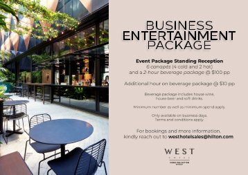 Business Entertainment Package