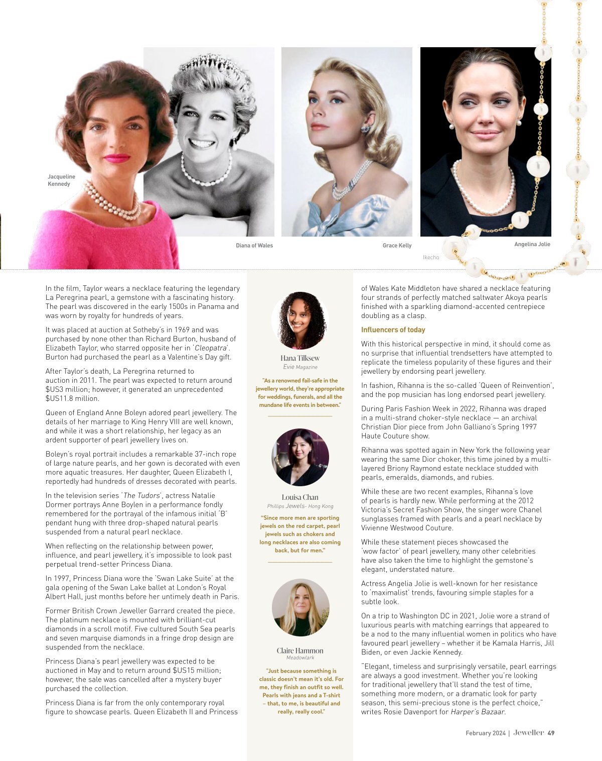 Power Pearls - Jeweller Magazine: Jewellery News and Trends