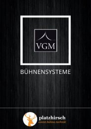 VGM Bühnensysteme - Gesamtkatalog 2024