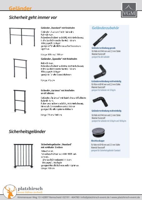 VGM Bühnensysteme - Gesamtkatalog 2024