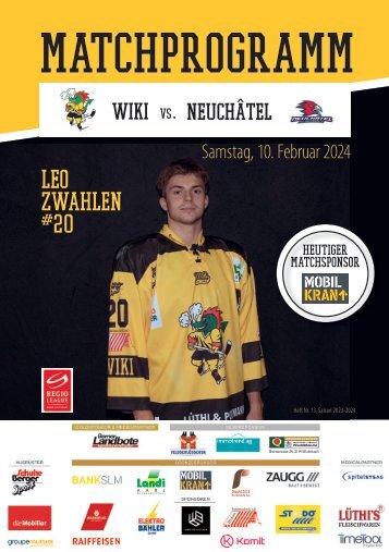 Matchprogramm WIKI vs. Neuchâtel 1/4 Finalspiel Nr. 3