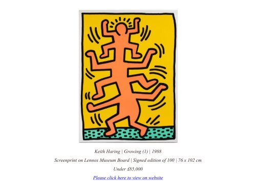 Keith Haring - Selected Works