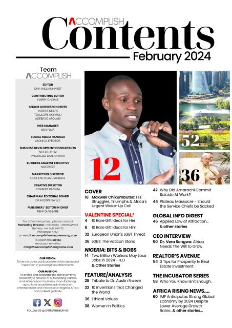 The Accomplish Magazine February Edition