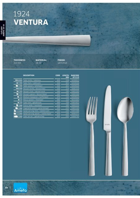 Amefa For Proffesionals_Foodservice_Catalogue_2023