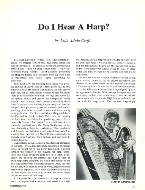 AHJ, Vol. 4 No. 3, Spring 1974