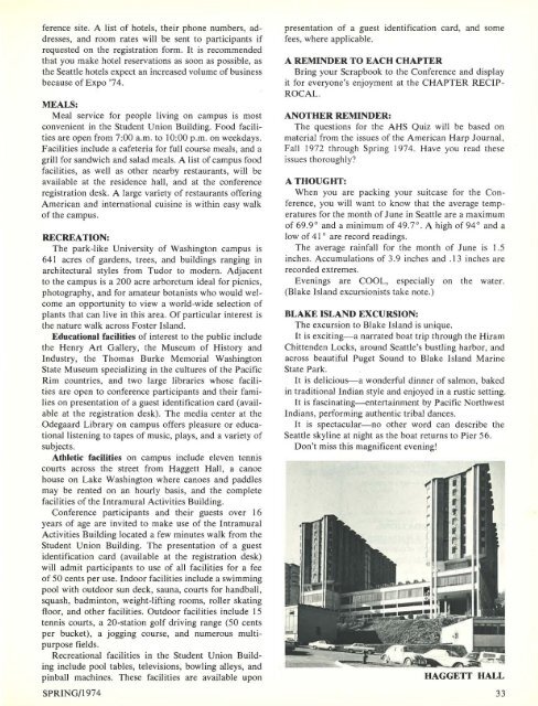 AHJ, Vol. 4 No. 3, Spring 1974