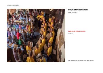 Chor im Gespräch FOLGE 12