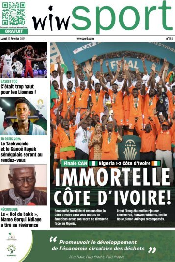 Journal wiwsport n355 - 12 février 2024