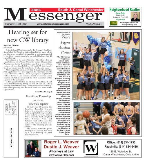 South & Canal Winchester Messenger - February 11th, 2024
