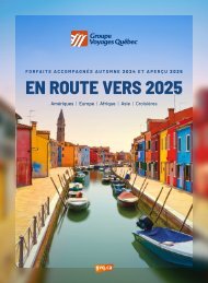 En route vers 2025 - Forfaits accompagnés automne 2024 et aperçu 2025