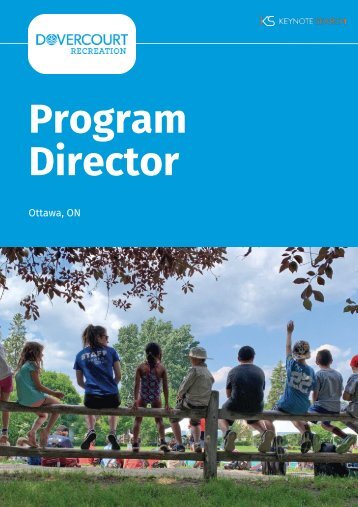 Dovercourt Recreation Association - Position Profile - Program Director