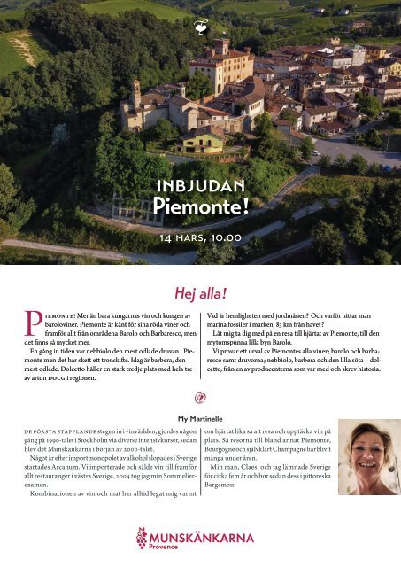 Inbjudan Piemonte
