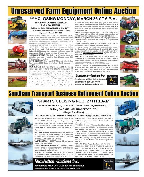 Woodbridge Advertiser/AuctionsOntario.ca - 2024-02-13