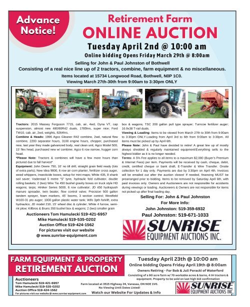 Woodbridge Advertiser/AuctionsOntario.ca - 2024-02-13