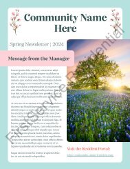 Spring Newsletter Template 2024