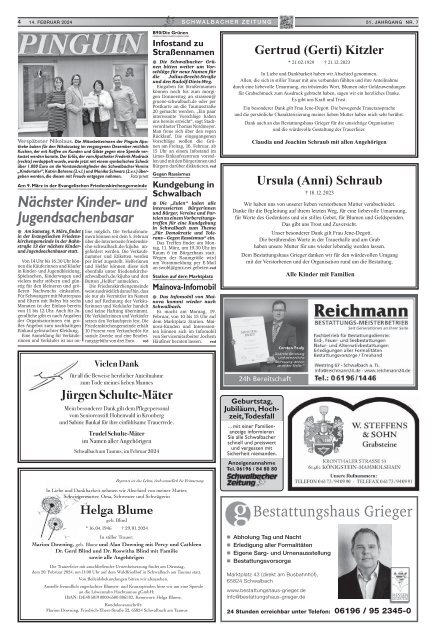 Schwalbacher Zeitung