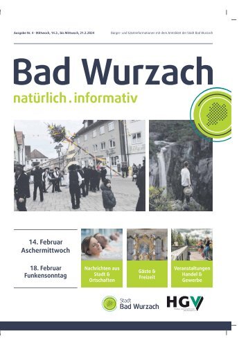 14.02.2024 Bürger- und Gästeinformation Bad Wurzach