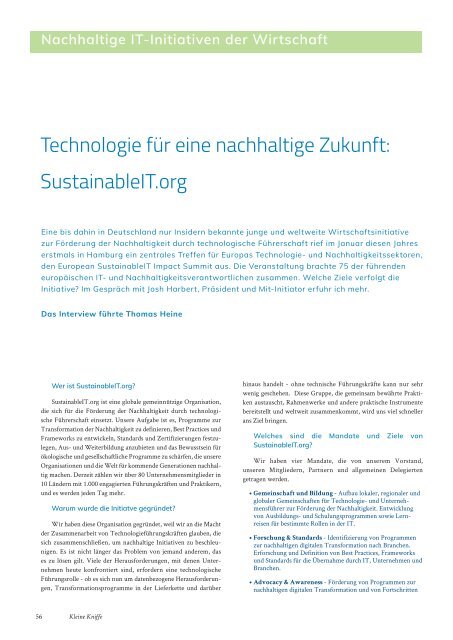 Special Interest Magazin Nachhaltiger IT-Einkauf