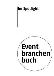 Anbieter- und Künstlerportraits der Eventbranche