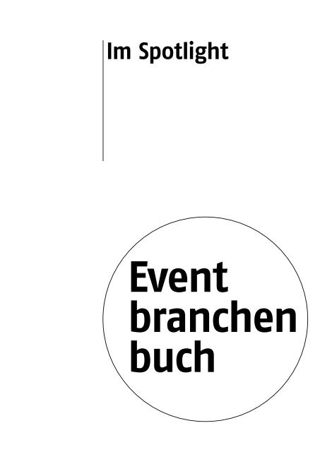 Anbieter- und Künstlerportraits der Eventbranche