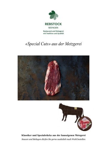 Special Cuts - Restaurant und Metzgerei Rebstock