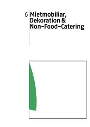 Mietmobiliar, Dekoration & Non-Food-Catering - Eventbranchenbuch 2024