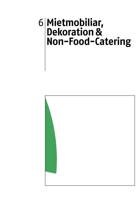 Mietmobiliar, Dekoration & Non-Food-Catering - Eventbranchenbuch 2024